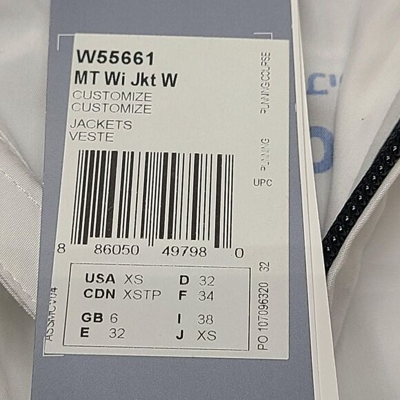 Adidas Jacket Womens XS White Blue Maccabi USA Full Zip 19th Maccabiah Polyester - Picture 6 of 8